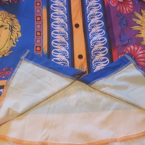 Vibrant shirt dress for women - Picture 3 of 5